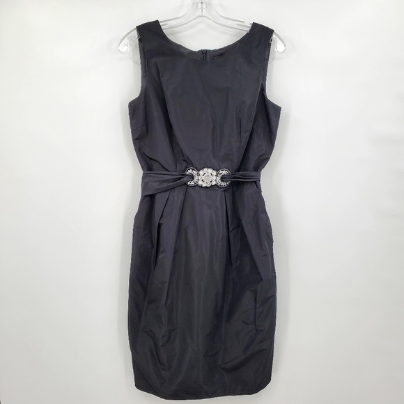 Alex Evenings Black Beaded Waist Formal / Cocktail Dress - Picture 1 of 10
